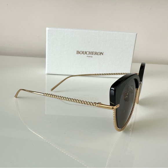 NWT!!! Boucheron women sunglasses BC0105S 001 Authentic Retail 750$ - Picture 3 of 9